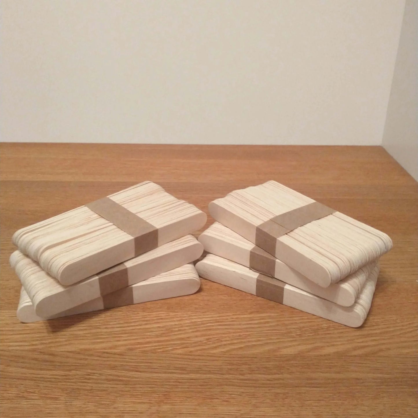Bâtons de bois de bricolage Easy Ice-Sticks 1,8cm x 15cm, 50 pièces pour des idées créatives et des projets de décoration