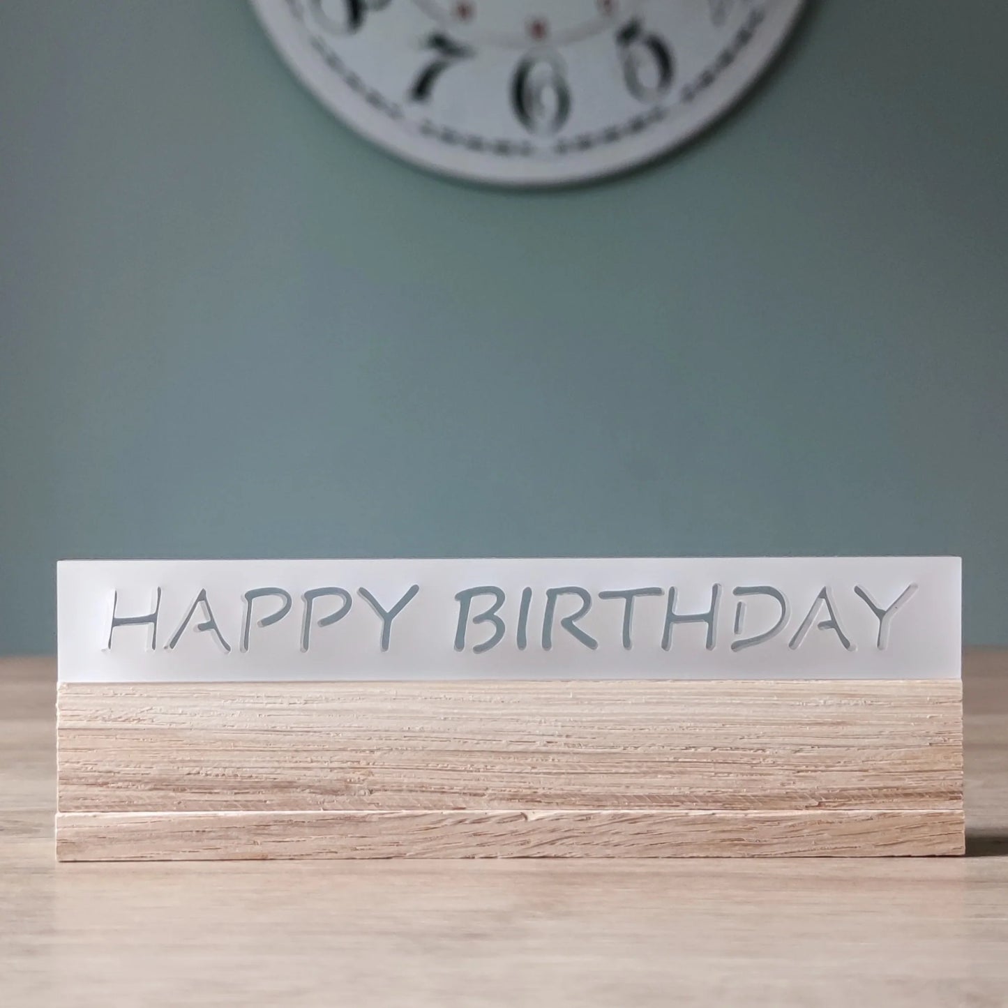 HAPPY BIRTHDAY, satiné - Easy-Stick acrylique