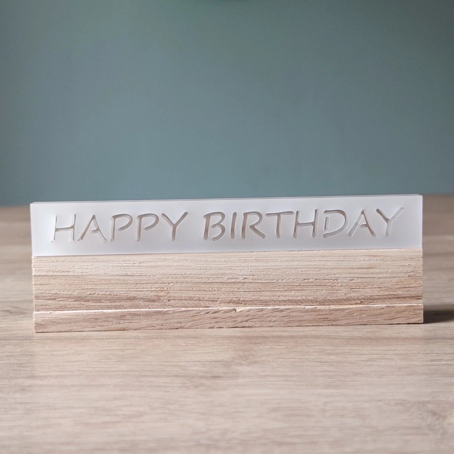 HAPPY BIRTHDAY, satiné - Easy-Stick acrylique