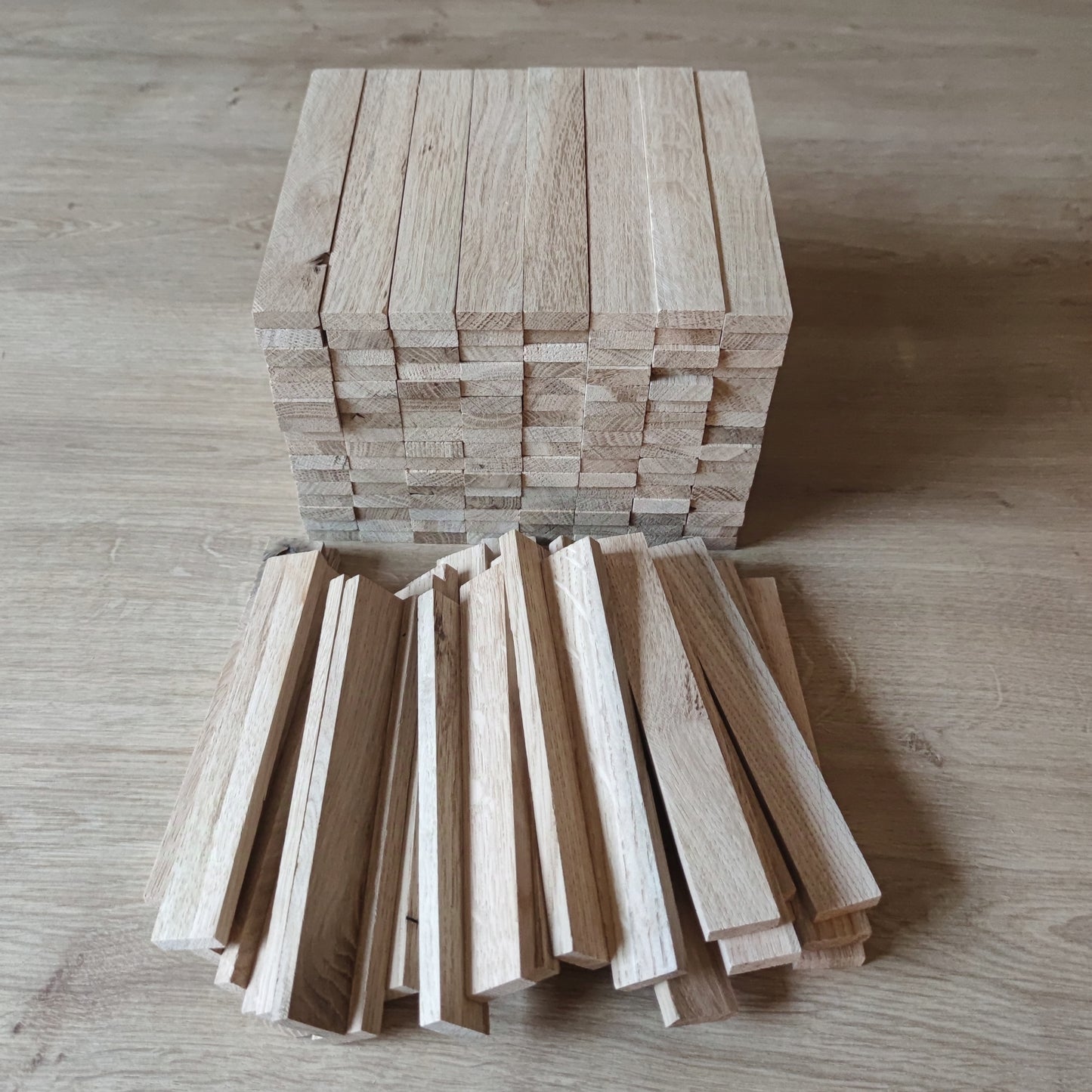 Easy-Sticks 3.0 - Chêne Shine clair - 16cm x 2,3cm x 0,8cm - 160 pièce